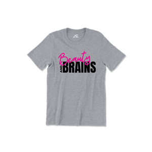 Toddler Girl's Beauty and Brains Shirt