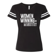 Load image into Gallery viewer, Women Winning in Ministry Football V-Neck