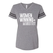 Load image into Gallery viewer, Women Winning in Ministry Football V-Neck