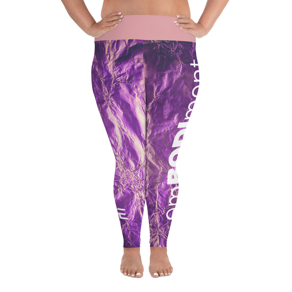 Pink Wrap Plus Size Leggings