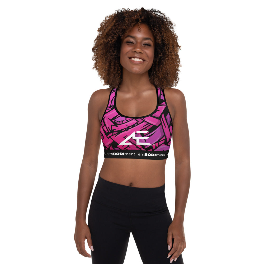 AE Graffiti Padded Sports Bra