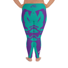 Load image into Gallery viewer, Teal Graffiti Plus Size Leggings