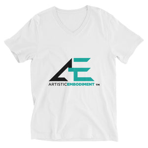 AE Men's White Short Sleeve V-Neck T-Shirt