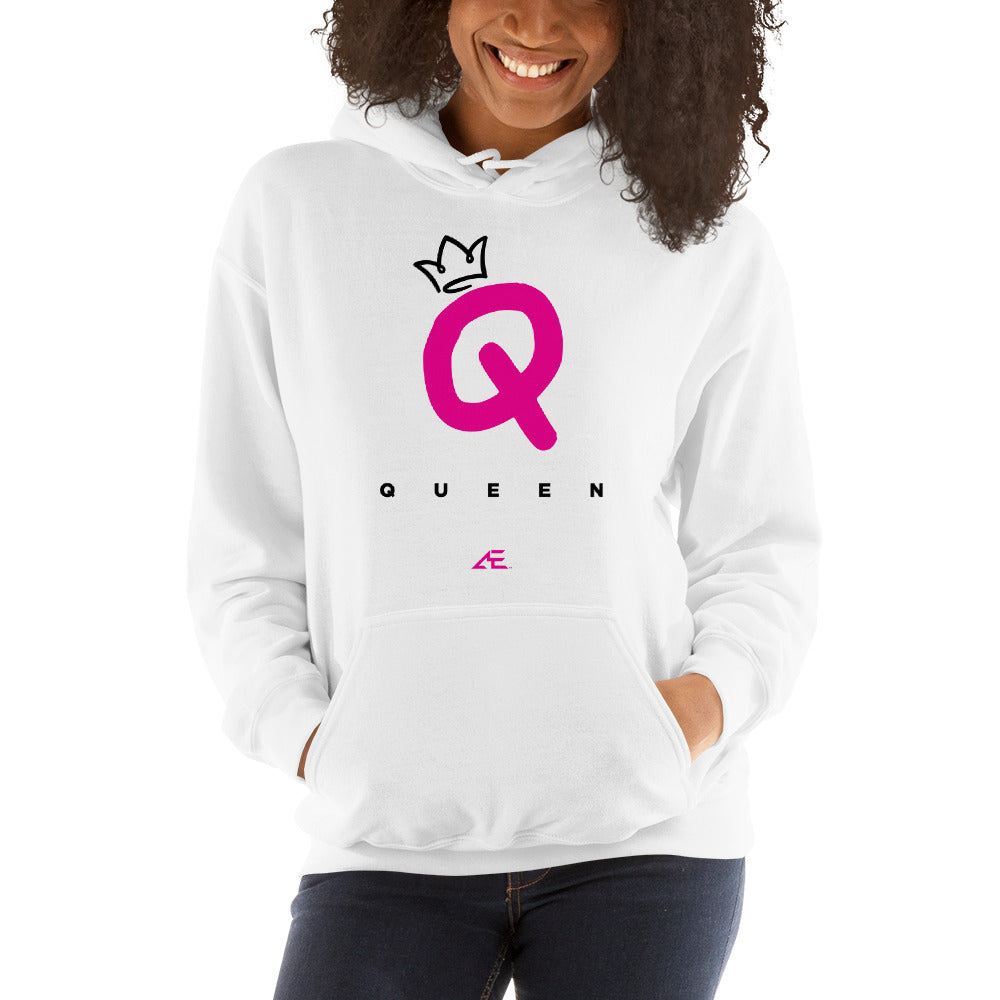 Queen Women's 2 White Hoodie