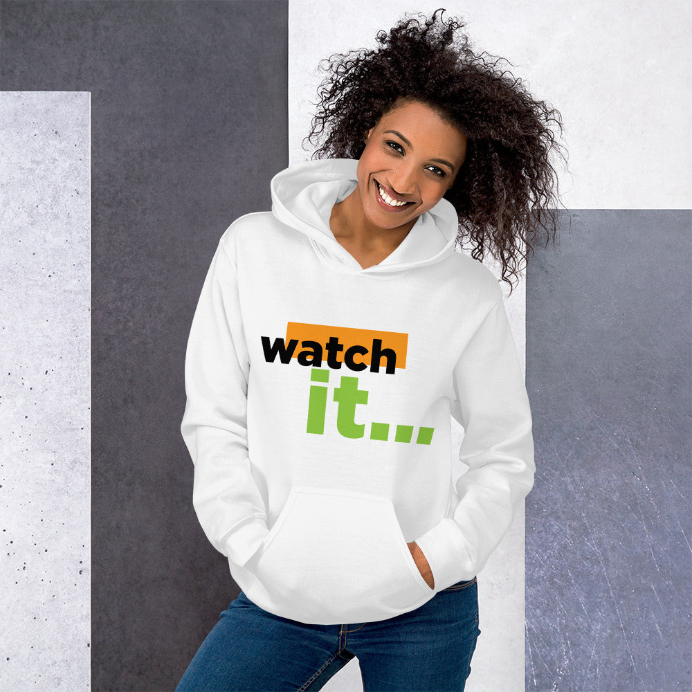 Watch It Women's White Hoodie