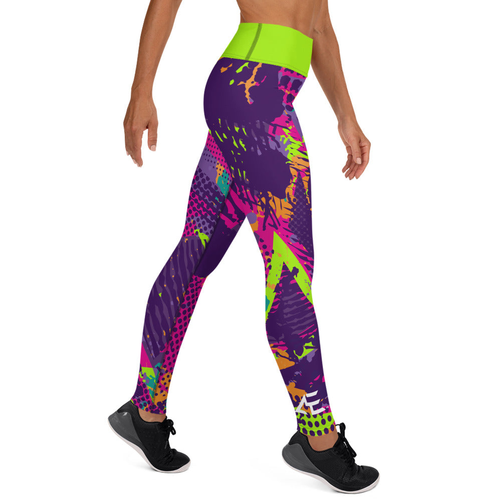AE Graffiti Lime Yoga Leggings