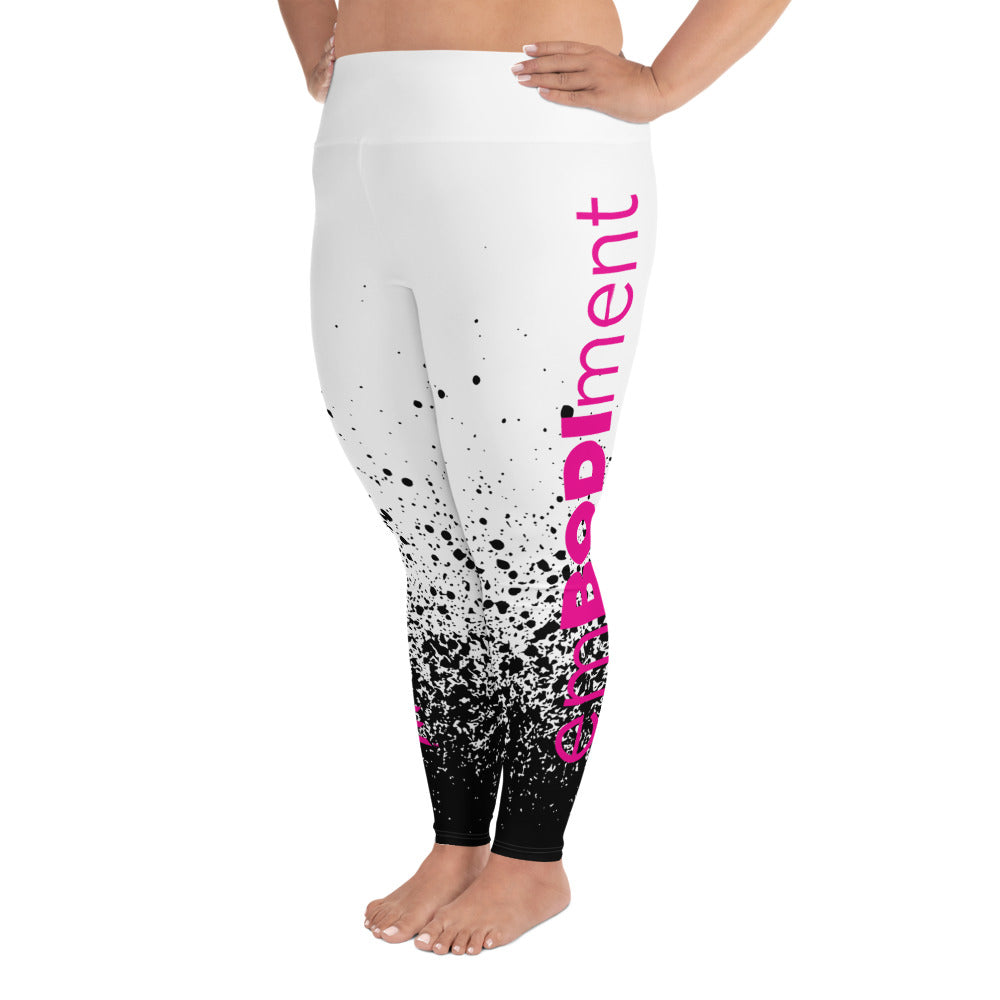 AE Black/Pink Plus Size Leggings