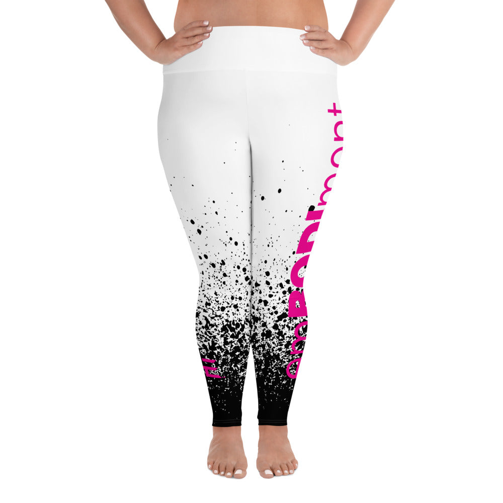 AE Black/Pink Plus Size Leggings