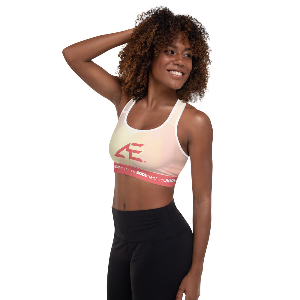AE Soft Pink Padded Sports Bra