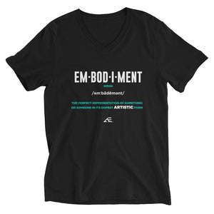 Embodiment Men's Short Sleeve V-Neck T-Shirt