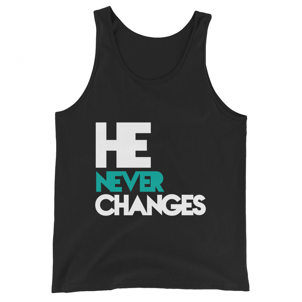 He Never Changes Unisex Tank Top