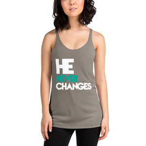 He Never Changes Women's Racerback Tank