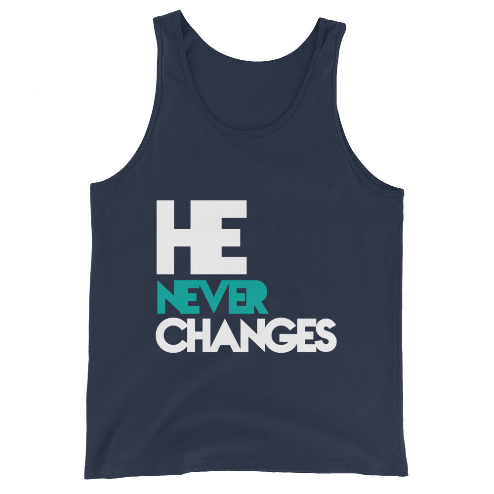 He Never Changes Unisex Tank Top