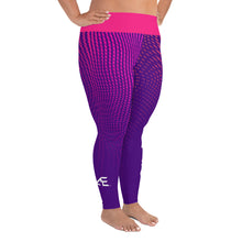 Load image into Gallery viewer, AE Purple Flare Plus Size Leggings
