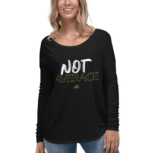 Not Average Ladies' Black 2 Long Sleeve Tee