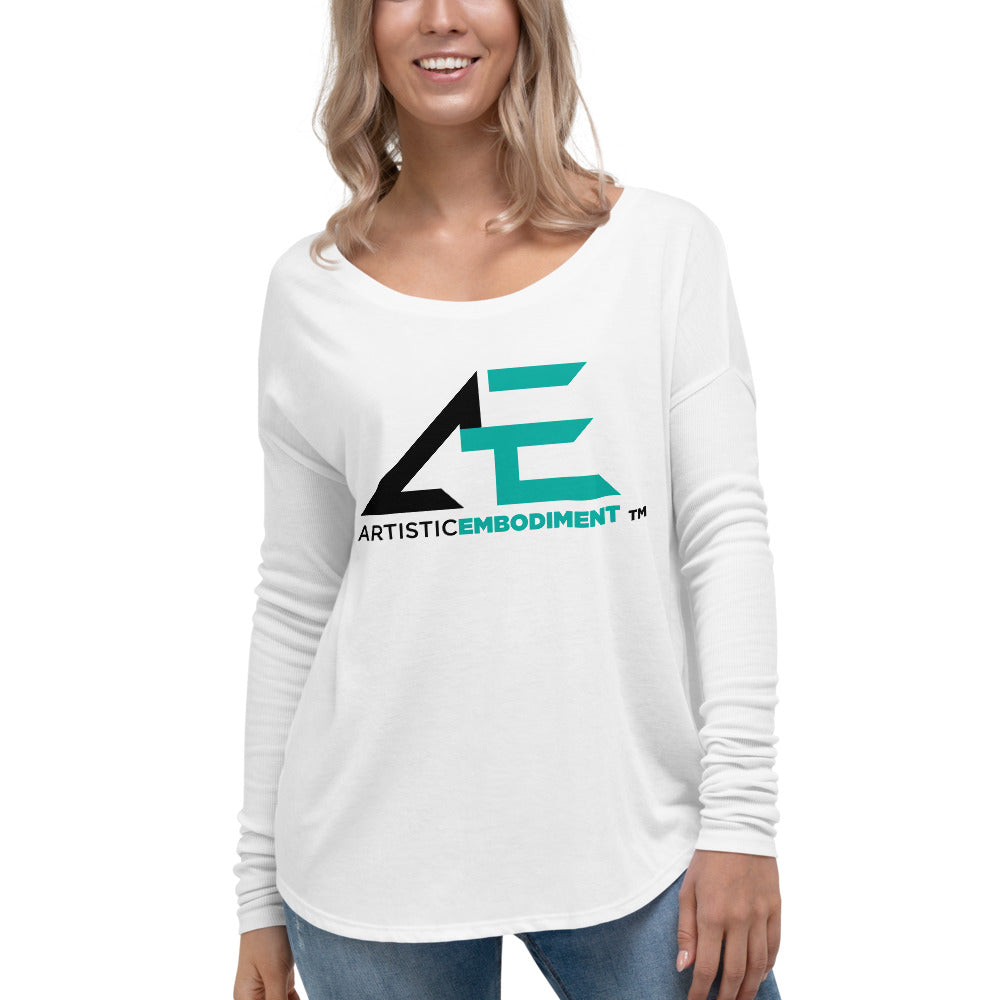 AE White Ladies' Long Sleeve Tee