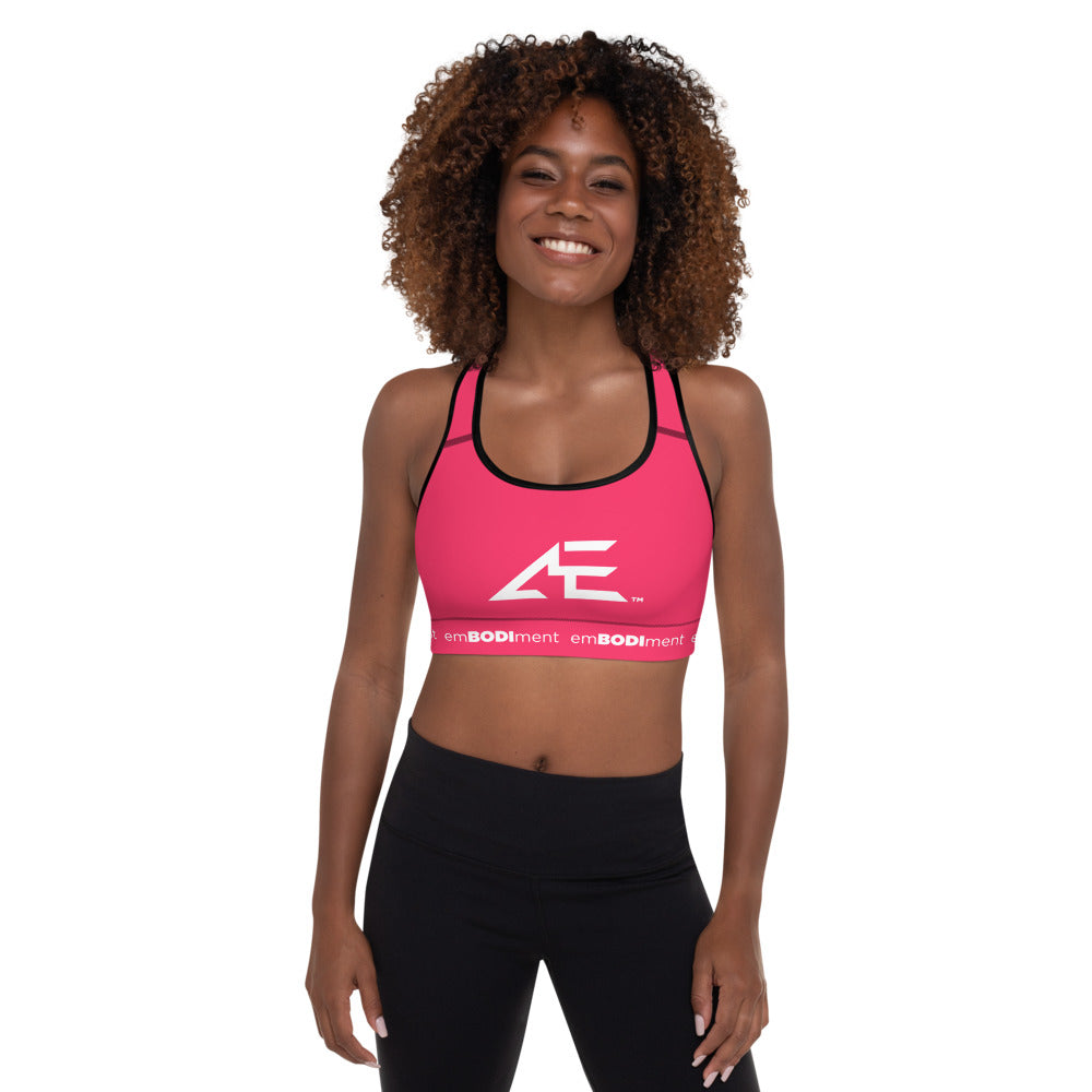 AE Hot Pink Padded Sports Bra
