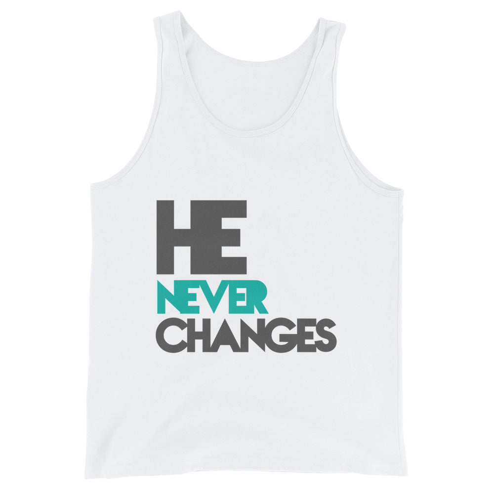 He Never Changes Unisex Tank Top