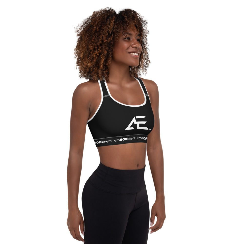 AE Black Padded Sports Bra