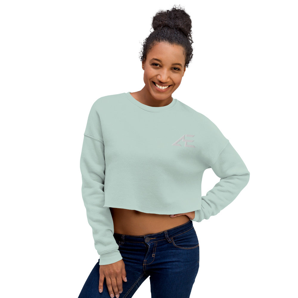 AE Embroider Crop Sweatshirt