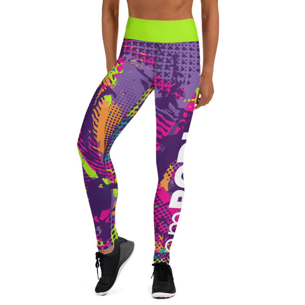 AE Graffiti Lime Yoga Leggings